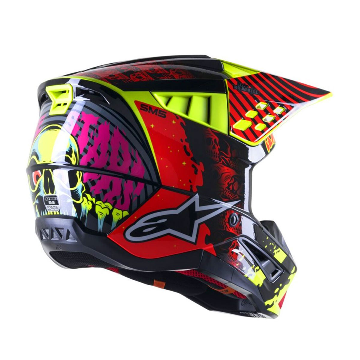 Casco SM5 Solar Flare Rojo