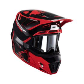 Casco Moto 7.5 + Goggles Velocity Rojo