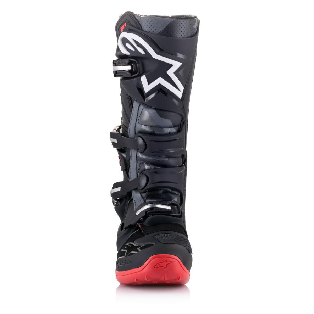 Botas Tech 7 Negro/Rojo