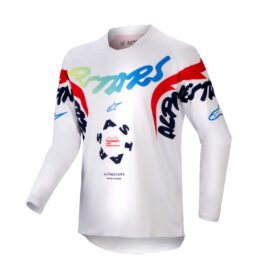 Jersey Niño Racer Hana Blanco/Rojo