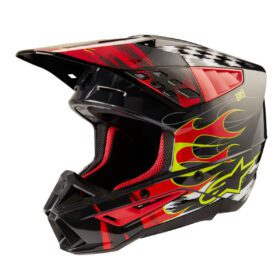 Casco SM5 Rash Negro/Rojo