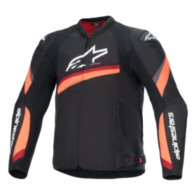 CASACA T-GP PLUS R V4 NEGRO/ROJO FLUO