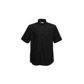 CAMISA MANGA CORTA OXFORD NEGRO