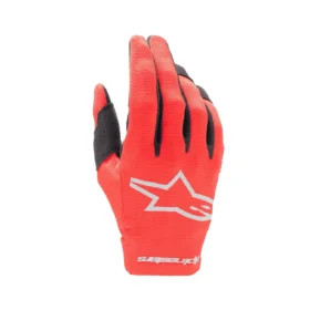 GUANTES ALPINESTARS RADAR YOUTH MARTE ROJO/PLATA